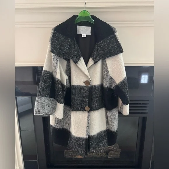 Urban Outfitters Cooperative Plaid Coat - Picture 1 of 3